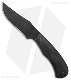 15:58 Knife Co. Revere Fixed Blade Knife Black Micarta (4" Black SW)