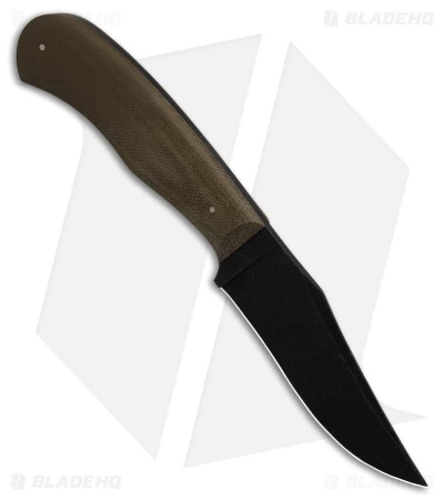 15:58 Knife Co. Revere Fixed Blade Knife Green Micarta (4" Black SW) 2 15:58 Knife Co. Revere Fixed Blade Knife Green Micarta (4" Black SW) - Image 2