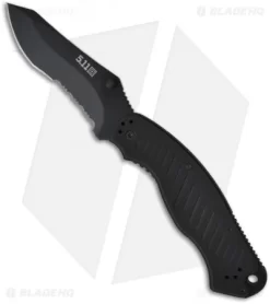 5.11 Tactical ARK Recurve Liner Lock Knife (3.75" Black Serr) 51070