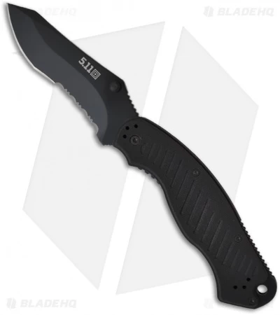 5.11 Tactical ARK Recurve Liner Lock Knife (3.75" Black Serr) 51070 1 5.11 Tactical ARK Recurve Liner Lock Knife (3.75" Black Serr) 51070