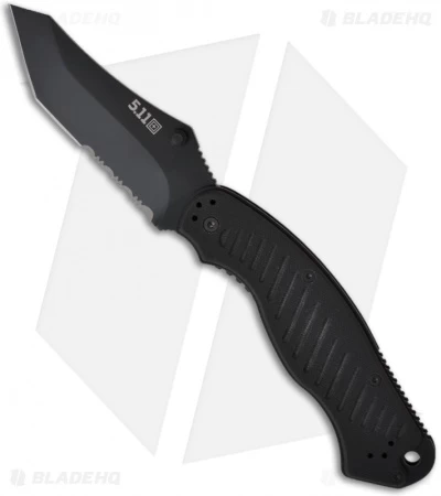 5.11 Tactical ARK Tanto Liner Lock Knife G-10 (3.75" Black Serr) 51069 1 5.11 Tactical ARK Tanto Liner Lock Knife G-10 (3.75" Black Serr) 51069
