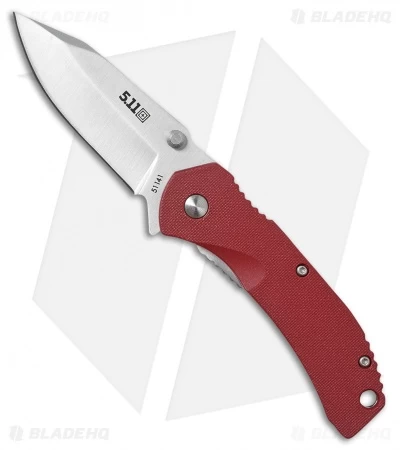 5.11 Tactical Inceptor Curia Frame Lock Knife Red FRN (2.625" Satin) 1 5.11 Tactical Inceptor Curia Frame Lock Knife Red FRN (2.625" Satin)