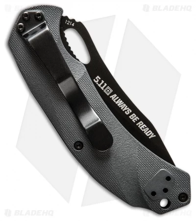 5.11 Tactical Alpha Liner Lock Folding Knife Gray FRN (3" Black) 51127 2 5.11 Tactical Alpha Liner Lock Folding Knife Gray FRN (3" Black) 51127 - Image 2