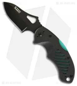 5.11 Tactical DTP Lock Back Knife Black/Blue FRN (2.85" Black)