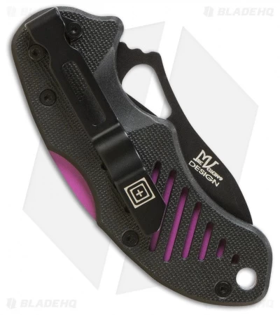 5.11 Tactical DTP Lock Back Knife Black/Purple FRN (2.85" Black) 2 5.11 Tactical DTP Lock Back Knife Black/Purple FRN (2.85" Black) - Image 2