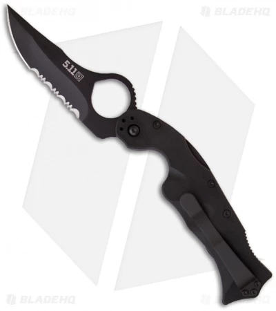 5.11 Tactical Double Duty Karambit Lockback Knife (3.7" Black Serr) 51072 1 5.11 Tactical Double Duty Karambit Lockback Knife (3.7" Black Serr) 51072