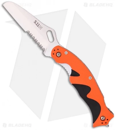 5.11 Tactical Double Duty Responder Liner Lock Knife (3.7" Satin Serr) 51073 1 5.11 Tactical Double Duty Responder Liner Lock Knife (3.7" Satin Serr) 51073