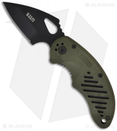 5.11 Tactical DRT Spear Point Liner Lock Knife Green FRN (2.625" Black) 51057 1 5.11 Tactical DRT Spear Point Liner Lock Knife Green FRN (2.625" Black) 51057