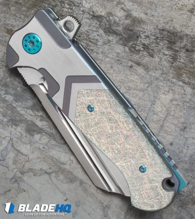 Andre De Villiers Classic Butcher Flipper Knife Holographic (4" Satin) AdV 2 Andre De Villiers Classic Butcher Flipper Knife Holographic (4" Satin) AdV - Image 2