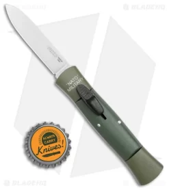 AKC 007 Concord NATO Military OTF Automatic Knife OD Green (2.75" Satin Flat) -Knife Shop AKC 007 Concord NATO Military OTF Auto OD Green Satin Flat BHQ 173565 jr bottlecap