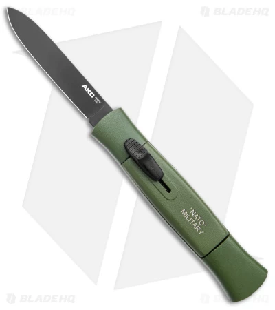 AKC 077 Concord OTF Automatic Knife NATO Military Green (3.25" Black Flat) 1 AKC 077 Concord OTF Automatic Knife NATO Military Green (3.25" Black Flat)