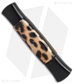 AKC 077 Concord OTF Automatic Knife Cheetah (3.25" Black Flat) -Knife Shop AKC 077 concord cheetah black BP 19135 er side