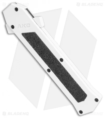 AKC F-16 D/A Bayonet OTF Automatic Knife White (3.3" Two Tone) 2 AKC F-16 D/A Bayonet OTF Automatic Knife White (3.3" Two Tone) - Image 2