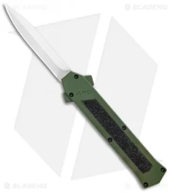 AKC F-16 D/A Dagger OTF Automatic Knife OD Green (3.3" Satin)