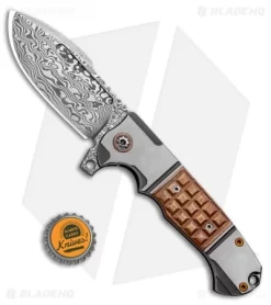 Andre De Villiers Custom Harpoon Knife Copper Frag (3.8" Damascus) AdV -Knife Shop Andre De Villiers Custom Harpoon Knife Copper Frag Damascus AdV BHQ 99250 kp bottle cap