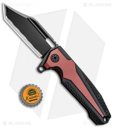 Andre De Villiers Custom Beast "Freak" Flipper Knife Deadpool (3.75" Black) 4 Andre De Villiers Custom Beast "Freak" Flipper Knife Deadpool (3.75" Black) - Image 4