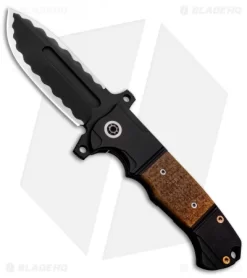 Andre De Villiers Custom DF Frame Lock Knife Kevlar/Blk Cerakote (3.88" Black)