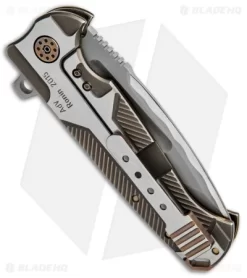 Andre De Villiers Custom Ronin Flipper Knife Mokumi (3.875" BB Hamon) AdV -Knife Shop Andre de Villiers Custom Ronin Mokumi BB Hamon BHQ 71747 jr side