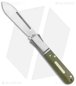 Andre De Villiers Barlow Classic Folding Knife Green G-10 (3" Satin) AdV