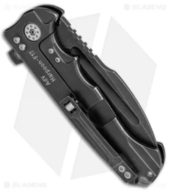Andre De Villiers Harpoon F17 Knife Black Ti (3.875" Black) AdV 5 Andre De Villiers Harpoon F17 Knife Black Ti (3.875" Black) AdV -Knife Shop Andre de Villiers Harpoon F17 Blk Ti Blk BHQ 52273 jr side