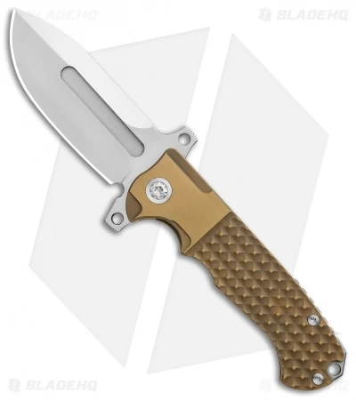 Andre De Villiers Mid-Tech DF Frag Frame Lock Knife Gold Ti (3.88" Satin) AdV 1 Andre De Villiers Mid-Tech DF Frag Frame Lock Knife Gold Ti (3.88" Satin) AdV