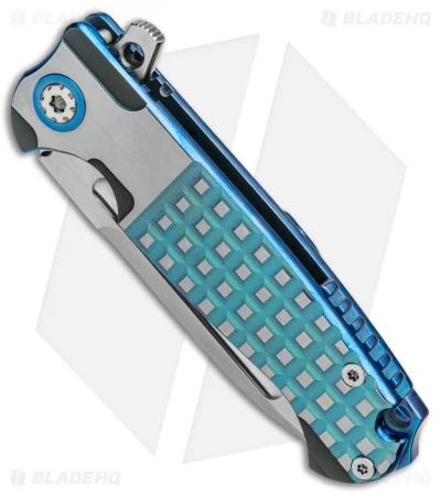 Andre De Villiers Mini Pathfinder Knife Frag Blue Ti (3.2" Satin) AdV 2 Andre De Villiers Mini Pathfinder Knife Frag Blue Ti (3.2" Satin) AdV - Image 2