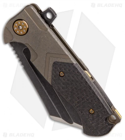 Andre De Villiers Mini War Hulk Frame Lock Knife LSCF/Ti (3.25" Black SW) AdV 3 Andre De Villiers Mini War Hulk Frame Lock Knife LSCF/Ti (3.25" Black SW) AdV - Image 3