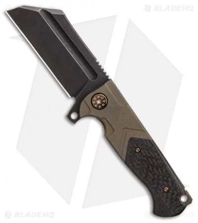 Andre De Villiers Mini War Hulk Frame Lock Knife LSCF/Ti (3.25" Black SW) AdV 1 Andre De Villiers Mini War Hulk Frame Lock Knife LSCF/Ti (3.25" Black SW) AdV