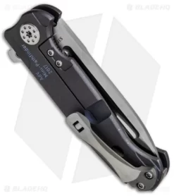 Andre De Villiers Pathfinder Mini Knife 3D Blue SW Ti (3.2" Satin) AdV -Knife Shop Andre de Villiers Pathfinder Mini 3D Ti Blue SW BHQ 68325 jr side