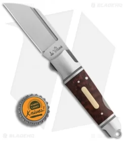 Andre De Villiers Pocket Butcher Lockback Knife Rosewood W/Clip (2.9" Satin) AdV 7 Andre De Villiers Pocket Butcher Lockback Knife Rosewood W/Clip (2.9" Satin) AdV -Knife Shop Andre de Villiers Pocket Butcher Rosewood clip satin BHQ 83547 er bottlecap