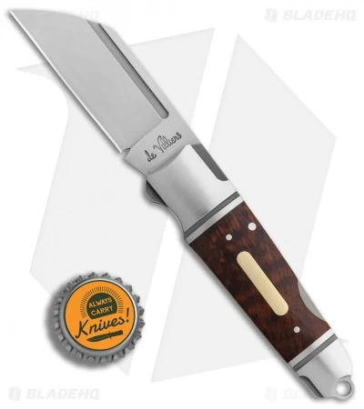 Andre De Villiers Pocket Butcher Lockback Knife Rosewood W/Clip (2.9" Satin) AdV 4 Andre De Villiers Pocket Butcher Lockback Knife Rosewood W/Clip (2.9" Satin) AdV - Image 4