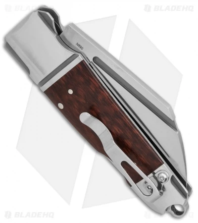 Andre De Villiers Pocket Butcher Lockback Knife Rosewood W/Clip (2.9" Satin) AdV 2 Andre De Villiers Pocket Butcher Lockback Knife Rosewood W/Clip (2.9" Satin) AdV - Image 2