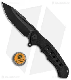 Andre De Villiers Ronin R1 Hybrid Knife Black G-10 (4.1" Black SW) AdV -Knife Shop Andre de Villiers Ronin R1 Hybrid Black G 10 Black SW BHQ 86256 jr bottlecap