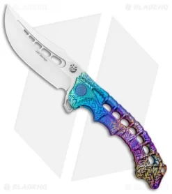 Andre De Villiers Scavenger Frame Lock Knife Colored Ti (4.25" Satin) AdV