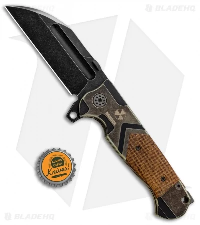 Andre De Villiers Tac Butcher Frame Lock Knife Kevlar (4" Black Stonewash) AdV 4 Andre De Villiers Tac Butcher Frame Lock Knife Kevlar (4" Black Stonewash) AdV - Image 4