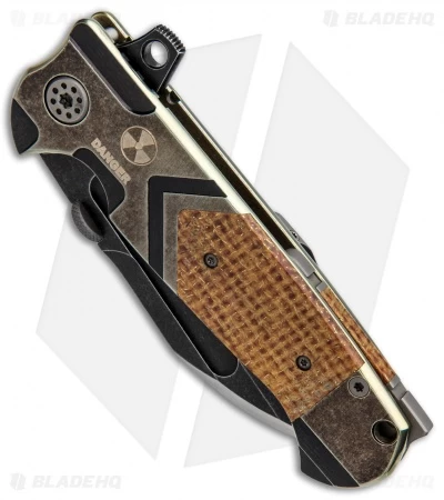 Andre De Villiers Tac Butcher Frame Lock Knife Kevlar (4" Black Stonewash) AdV 2 Andre De Villiers Tac Butcher Frame Lock Knife Kevlar (4" Black Stonewash) AdV - Image 2