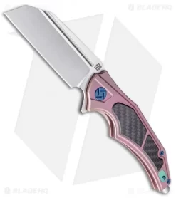 Artisan Cutlery Apache Frame Lock Knife Rose Ti/Carbon Fiber (3.5" Satin S35VN)