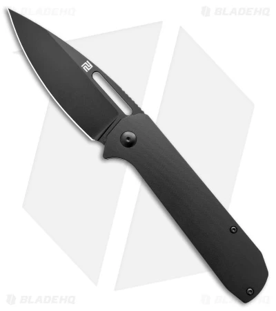 Artisan Cutlery Arion Frame Lock Knife Black Titanium (3.6" Black 20CV) 1 Artisan Cutlery Arion Frame Lock Knife Black Titanium (3.6" Black 20CV)