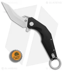 Artisan Cutlery Cobra Liner Lock Knife Black G-10 (3.5" Satin) 7 Artisan Cutlery Cobra Liner Lock Knife Black G-10 (3.5" Satin) -Knife Shop Artisan Cutlery Cobra Black G10 sculpted satin BHQ 87226 er bottlecap