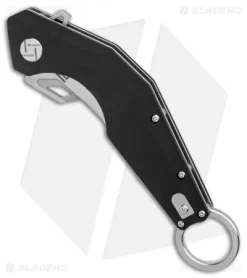 Artisan Cutlery Cobra Liner Lock Knife Black G-10 (3.5" Satin) 6 Artisan Cutlery Cobra Liner Lock Knife Black G-10 (3.5" Satin) -Knife Shop Artisan Cutlery Cobra Black G10 sculpted satin BHQ 87226 er spine