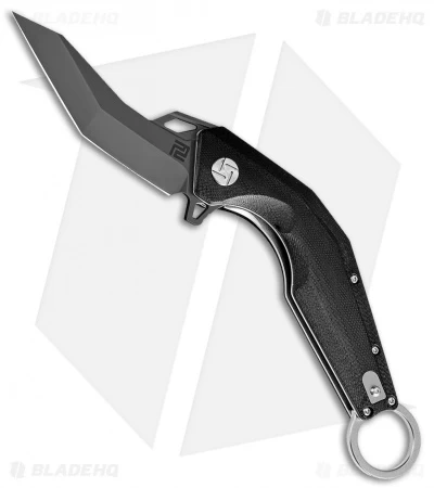 Artisan Cutlery Cobra Liner Lock Knife Smooth Black G-10 (3.5" Black D2) 1 Artisan Cutlery Cobra Liner Lock Knife Smooth Black G-10 (3.5" Black D2)