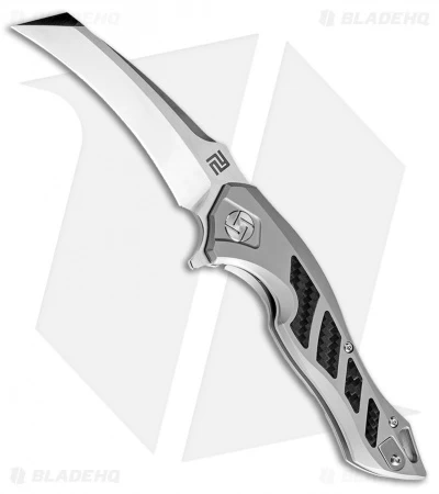 Artisan Cutlery Eagle Liner Lock Knife Gray Titanium/CF (3.46" Satin M390) 1 Artisan Cutlery Eagle Liner Lock Knife Gray Titanium/CF (3.46" Satin M390)