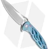 Artisan Cutlery Hoverwing Frame Lock Knife Green Ti (3.75" Satin S35VN)