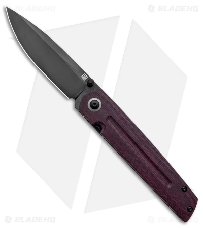 Artisan Cutlery Sirius Liner Lock Knife Purple Micarta (3.5"Black S35VN) 1 Artisan Cutlery Sirius Liner Lock Knife Purple Micarta (3.5"Black S35VN)