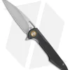 Artisan Cutlery Small Archaeo LinerLock Knife Textured Black G-10 (3" Stonewash)