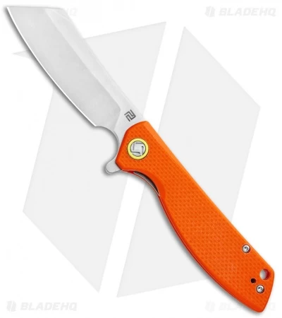 Artisan Cutlery Small Tomahawk Liner Lock Knife Orange G-10 (3" Stonewash) 1 Artisan Cutlery Small Tomahawk Liner Lock Knife Orange G-10 (3" Stonewash)
