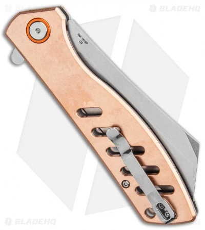 Artisan Cutlery Tomahawk Liner Lock Knife Copper (3.8" Stonewash) 1815P-CA 3 Artisan Cutlery Tomahawk Liner Lock Knife Copper (3.8" Stonewash) 1815P-CA - Image 3