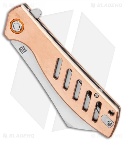 Artisan Cutlery Tomahawk Liner Lock Knife Copper (3.8" Stonewash) 1815P-CA 2 Artisan Cutlery Tomahawk Liner Lock Knife Copper (3.8" Stonewash) 1815P-CA - Image 2