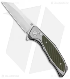 Artisan Cutlery Megahawk Liner Lock Knife Gray/Green G-10 (3.9" Stonewash)