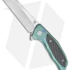 Artisan Megahawk Wharncliffe Frame Lock Knife Green Ti/CF (3.9" Satin S35VN)